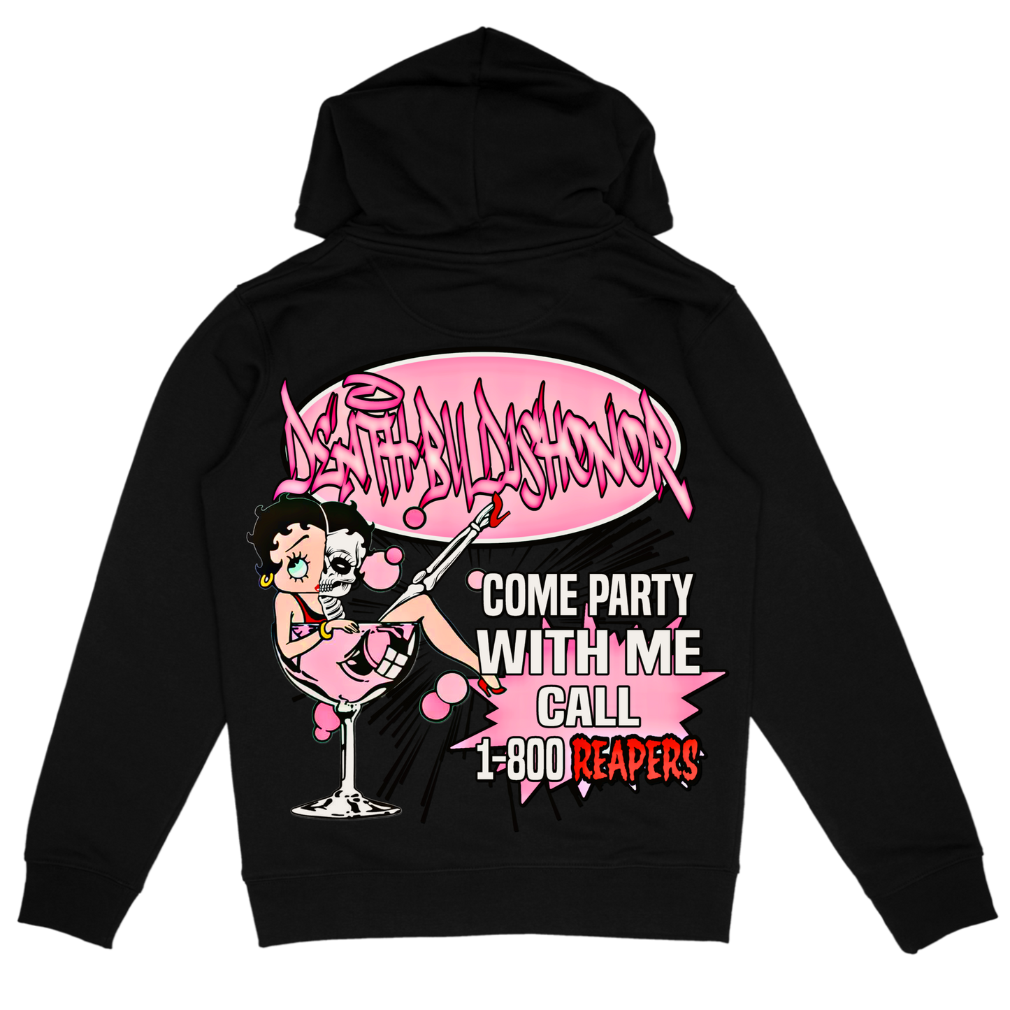 “BETTY BONE” Death B4 Dishonor hoodie