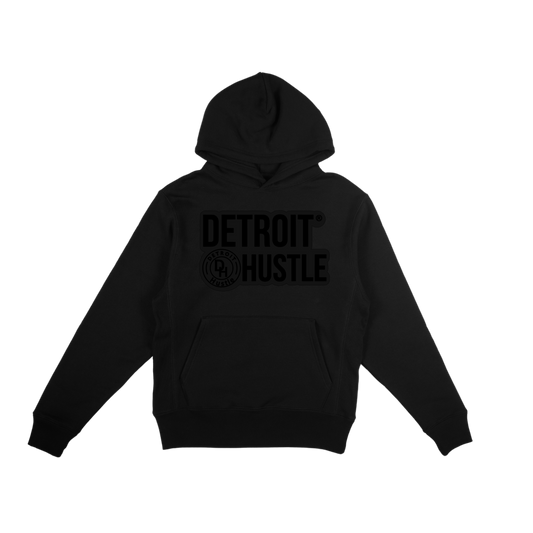 (YOUTH) “JET BLACK” DETROIT HUSTLE hoodie