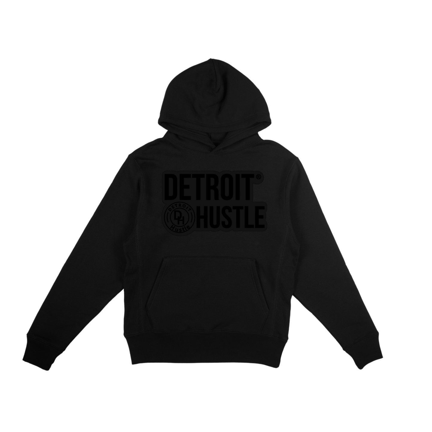 (YOUTH) “JET BLACK” DETROIT HUSTLE hoodie