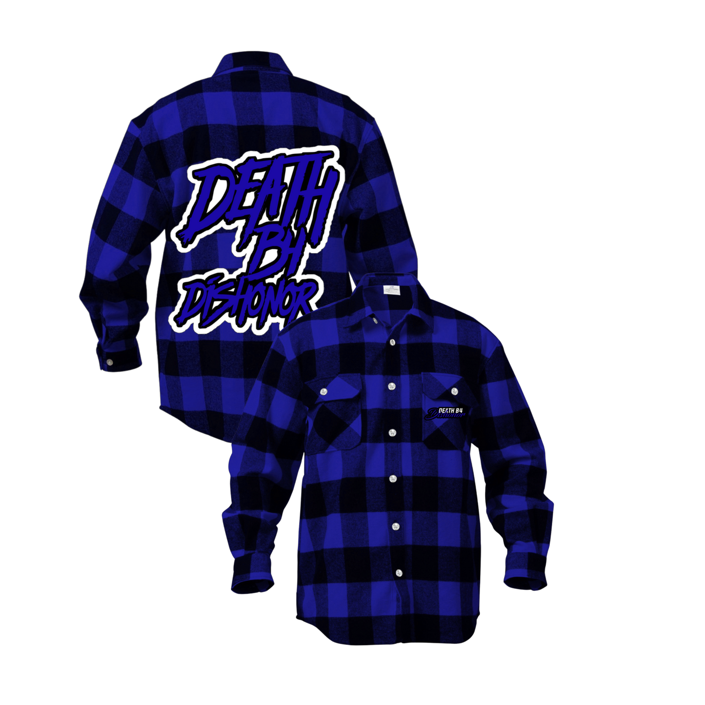 suede Blue Death B4 Dishonor Flannels