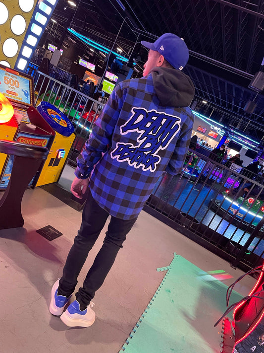 suede Blue Death B4 Dishonor Flannels