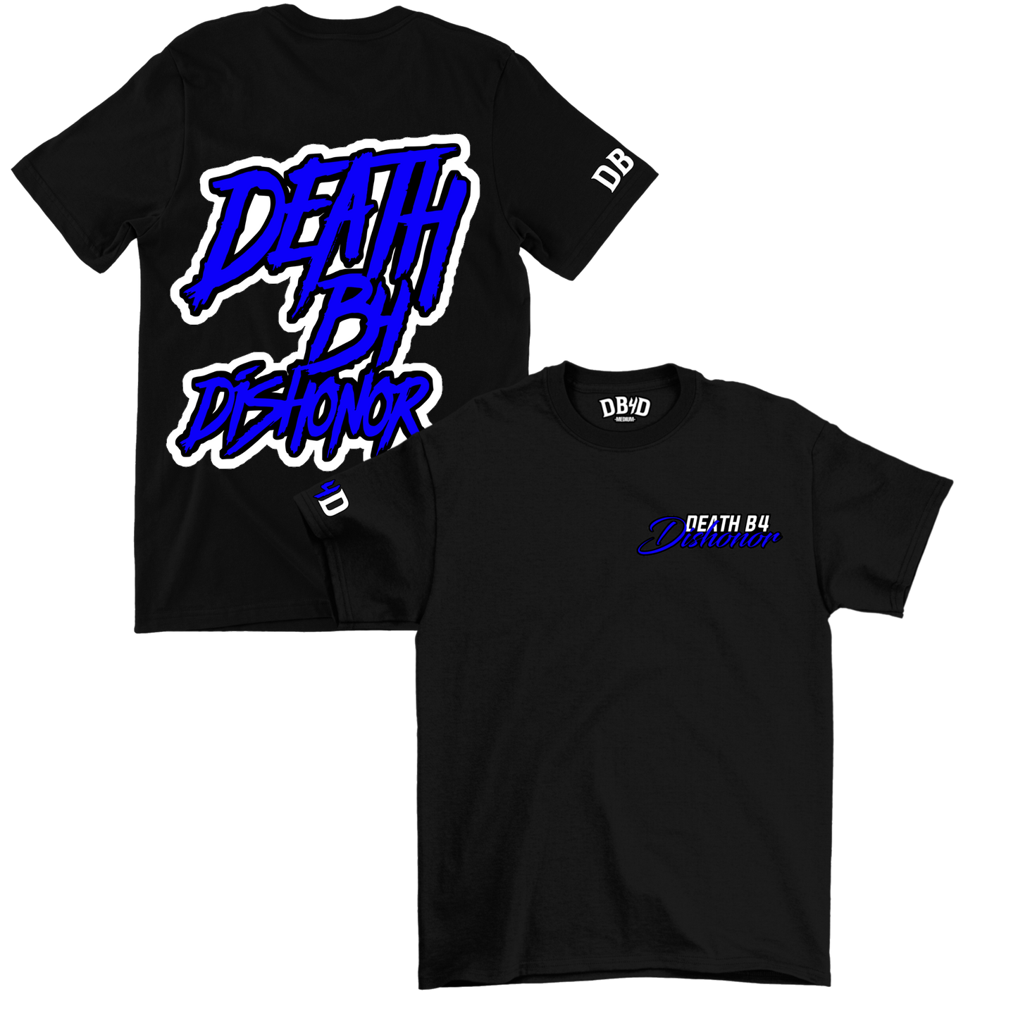 “NIPSEY BLUE” DEATH B4 DISHONOR T-SHIRT