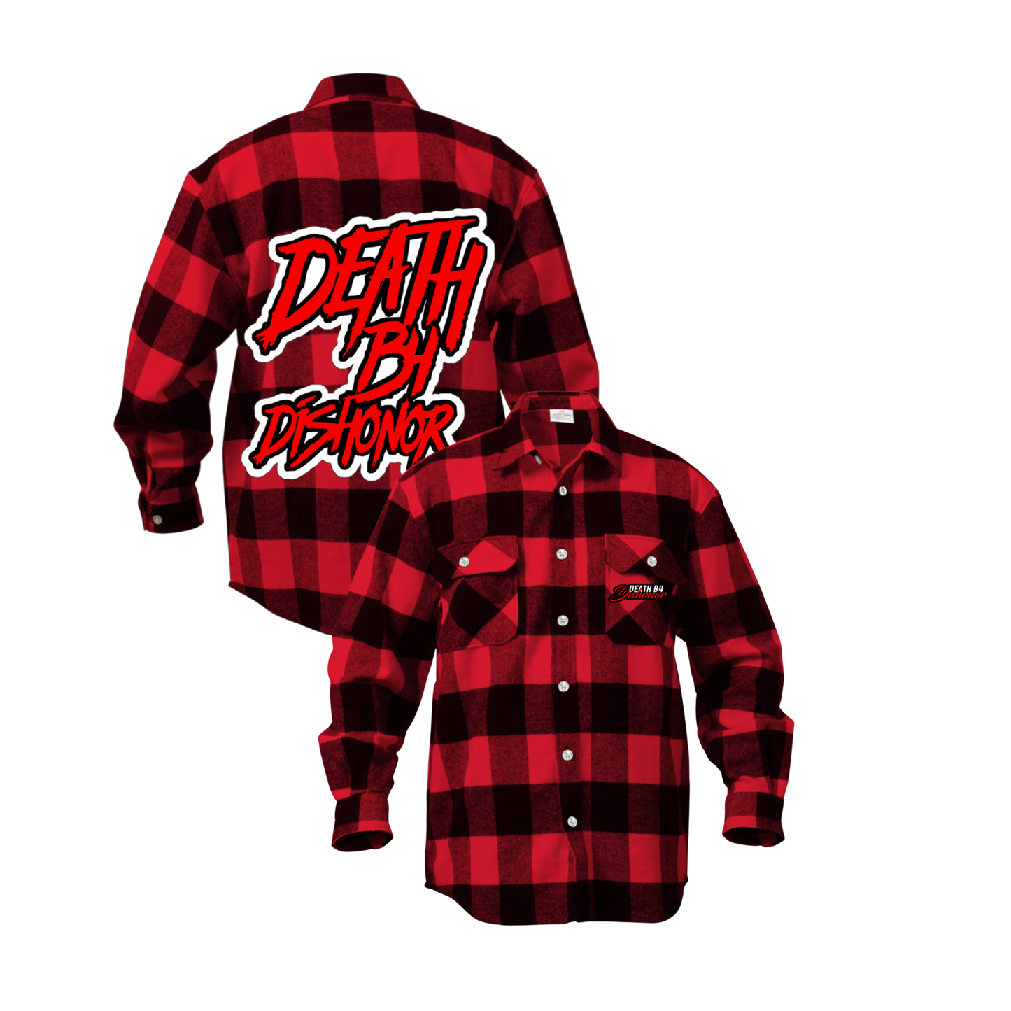 suede RED Death B4 Dishonor Flannels