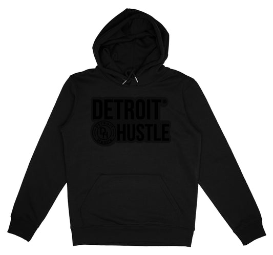 “JET BLACK” DETROIT HUSTLE hoodie