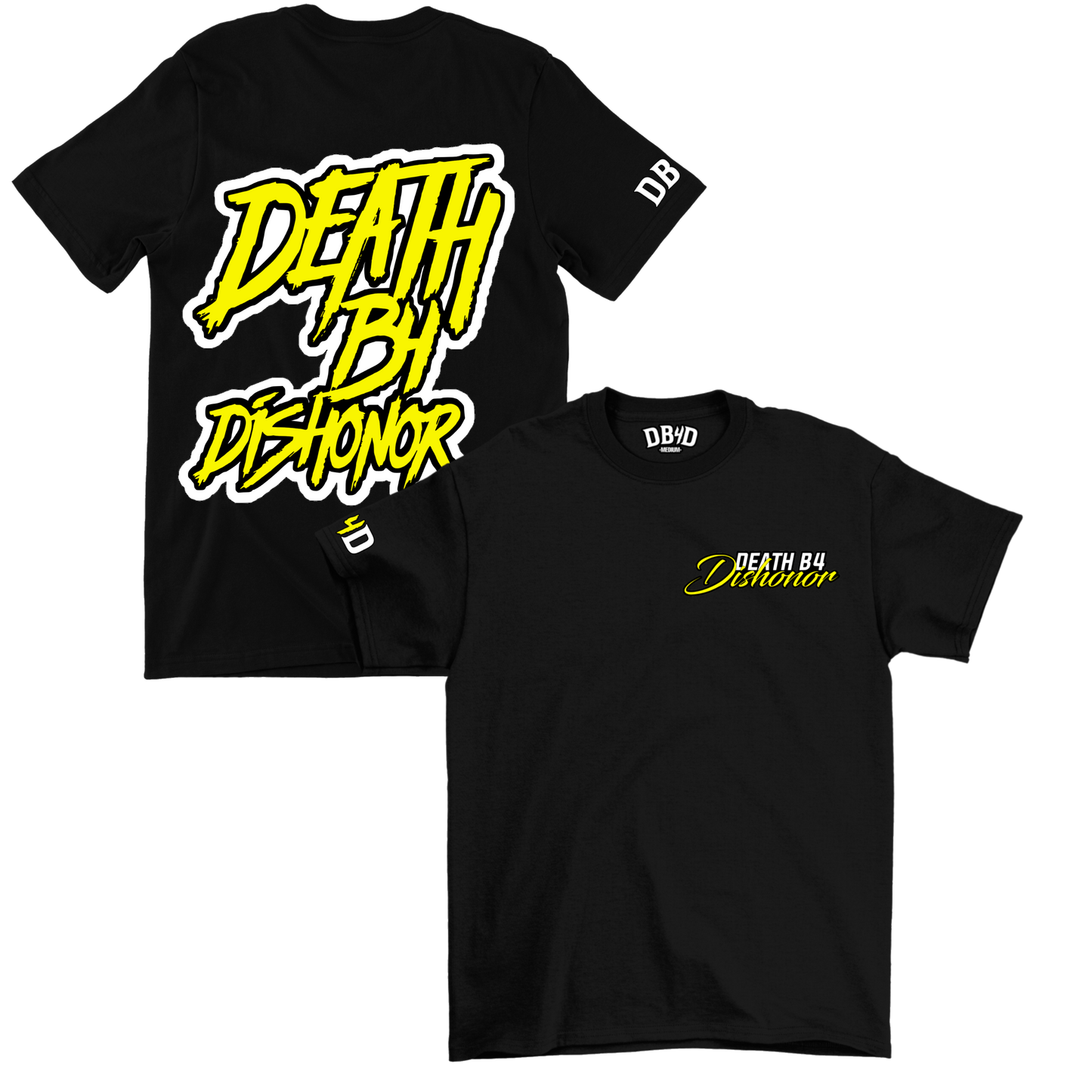 “Lemon Yellow” DEATH B4 DISHONOR T-SHIRT