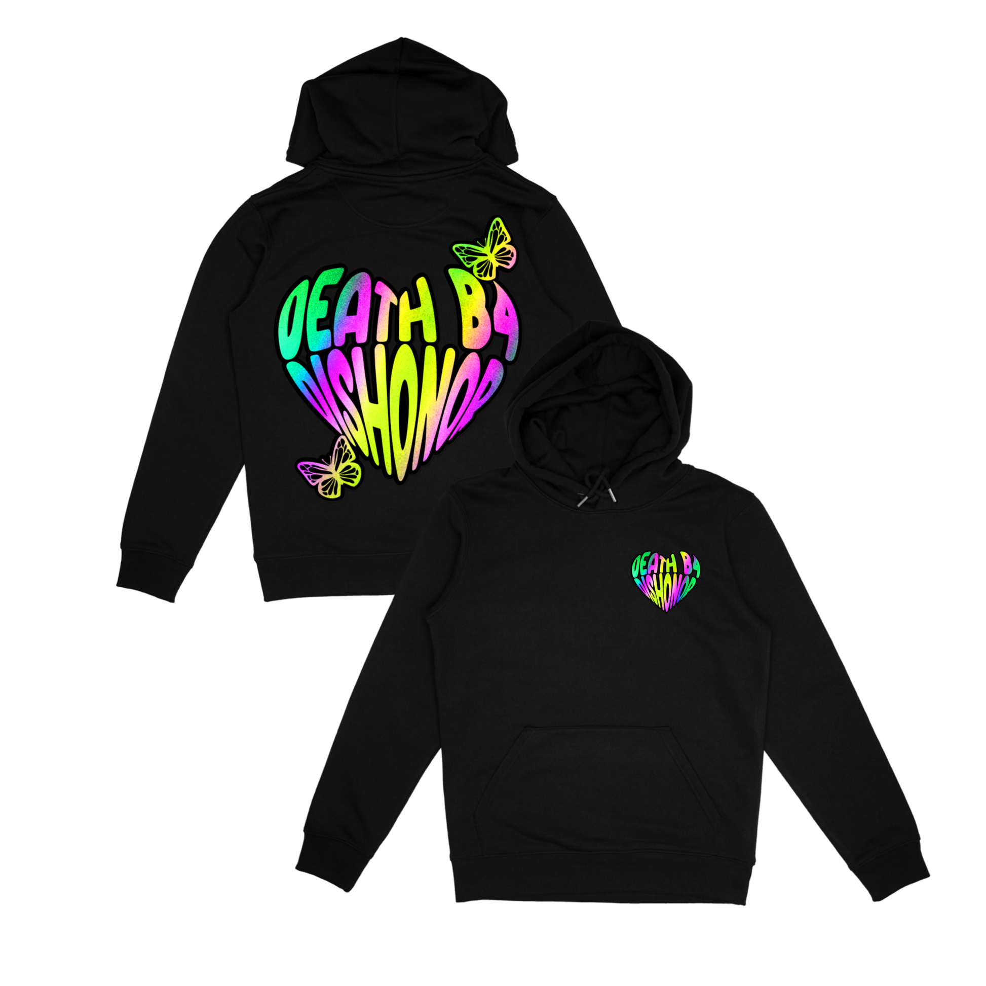 Holographic Reflective Lovers Club Hoodie Detroit Hustle Store